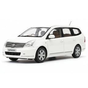 [OEM] 1:18 Nissan 2008 Livina Geniss White Model Car Die-Cast