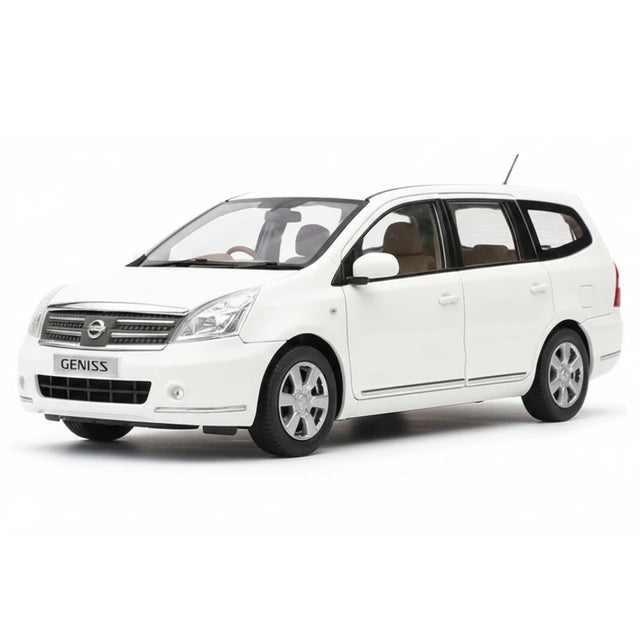 [OEM] 1:18 Nissan 2008 Livina Geniss White Model Car Die-Cast
