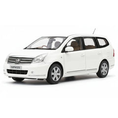 [OEM] 1:18 Nissan 2008 Livina Geniss White Model Car Die-Cast