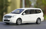 [OEM] 1:18 Nissan 2008 Livina Geniss White Model Car Die-Cast