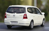 [OEM] 1:18 Nissan 2008 Livina Geniss White Model Car Die-Cast