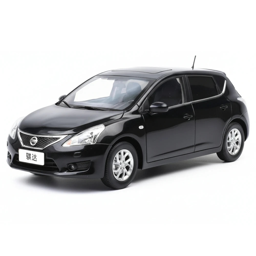 [OEM] 1:18 Nissan 2013 Tiida C12 Black Model Car Die-Cast