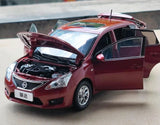 [OEM] 1:18 Nissan 2013 Tiida C12 Red Model Car Die-Cast