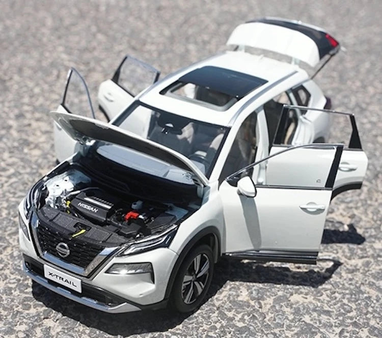 [OEM] 1:18 Nissan 2022 X-Trail blanc voiture miniature Die-Cast