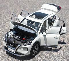 [OEM] 1:18 Nissan 2022 X-Trail blanc voiture miniature Die-Cast