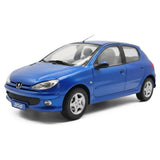 [OEM] 1:18 Peugeot 1998 206 sininen pienoismalli Die-Cast
