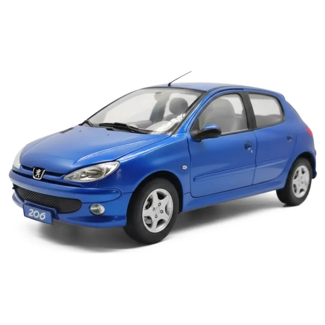 [OEM] 1:18 Peugeot 1998 206 sininen pienoismalli Die-Cast