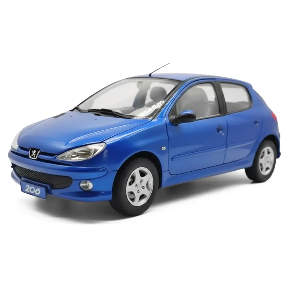 [OEM] 1:18 Peugeot 1998 206 blu modellino di auto Die-Cast