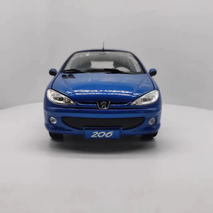[OEM] 1:18 Peugeot 1998 206 blu modellino di auto Die-Cast