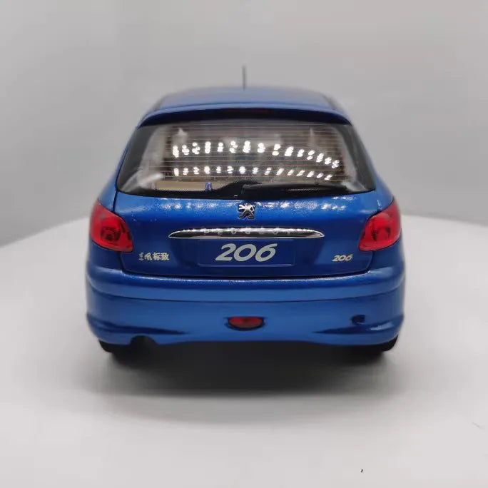 [OEM] 1:18 Peugeot 1998 206 blu modellino di auto Die-Cast