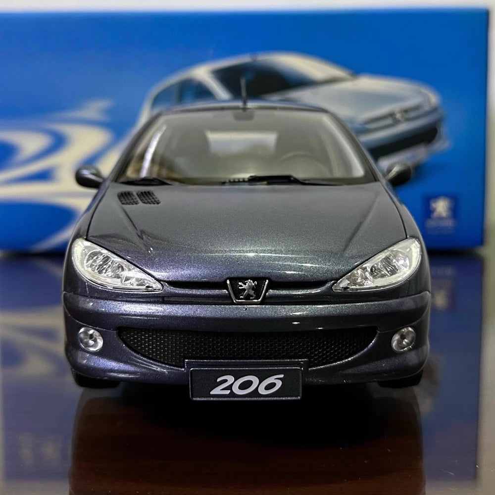 [OEM] 1:18 Peugeot 1998 206 Gray Model Car Die-Cast