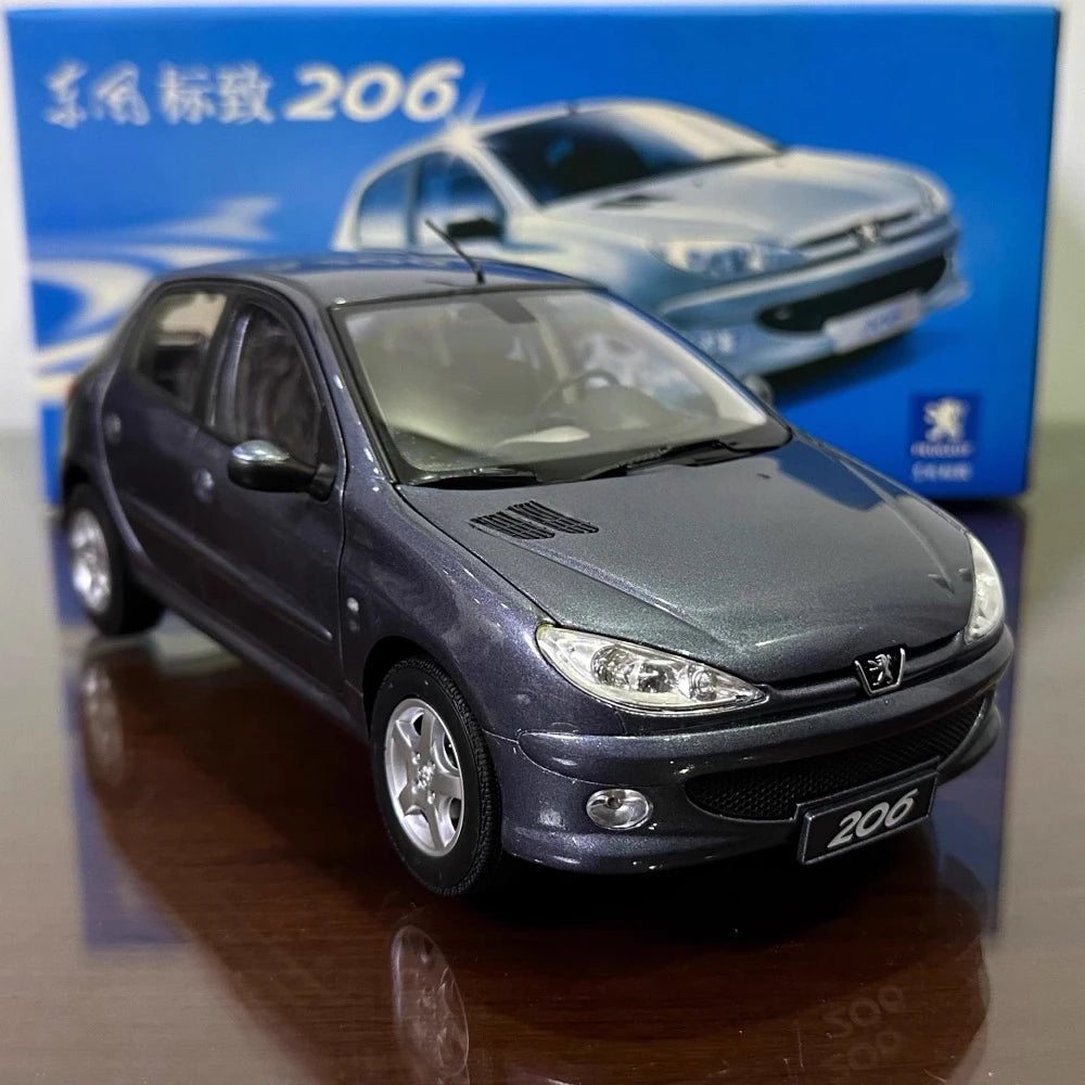 [OEM] 1:18 Peugeot 1998 206 Gray Model Car Die-Cast