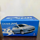 [OEM] 1:18 Peugeot 1998 206 Gray Model Car Die-Cast