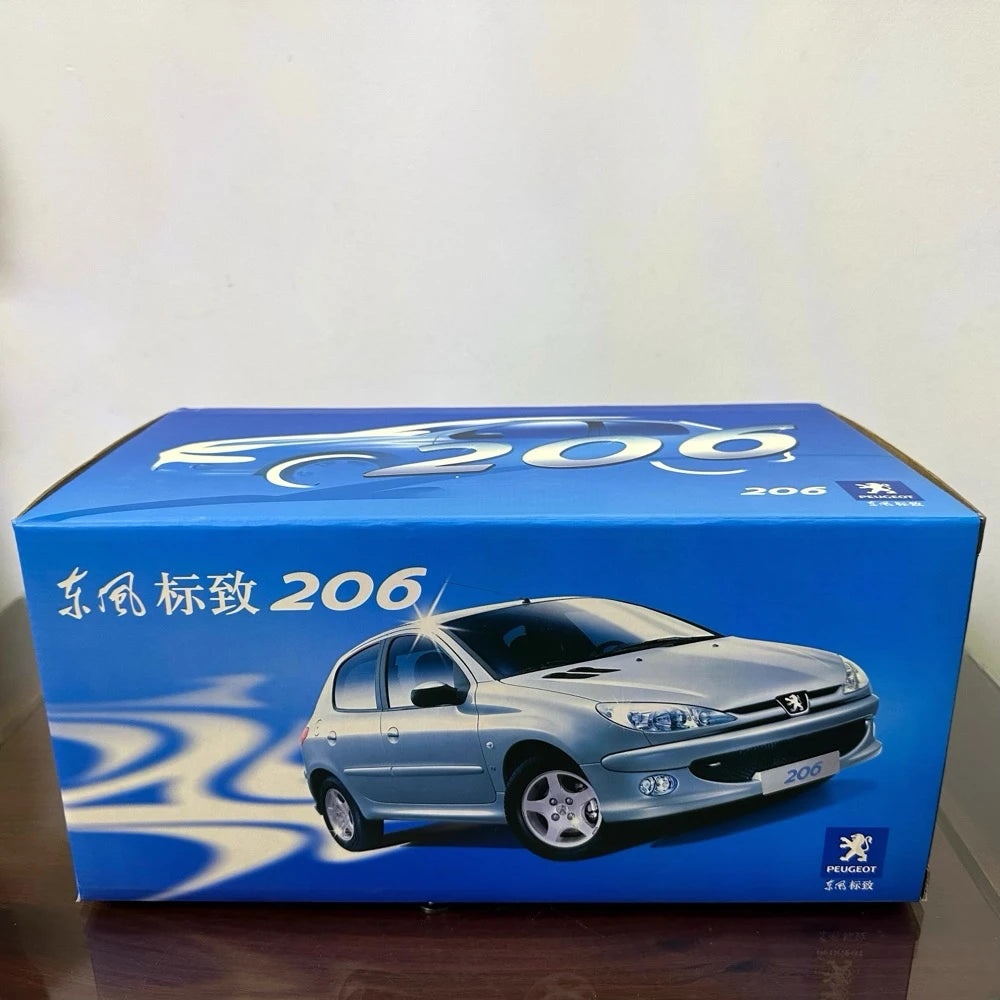 [OEM] 1:18 Peugeot 1998 206 Gray Model Car Die-Cast