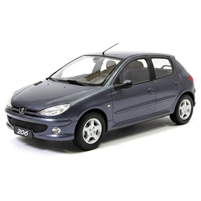 [OEM] 1:18 Peugeot 1998 206 Gray Model Car Die-Cast