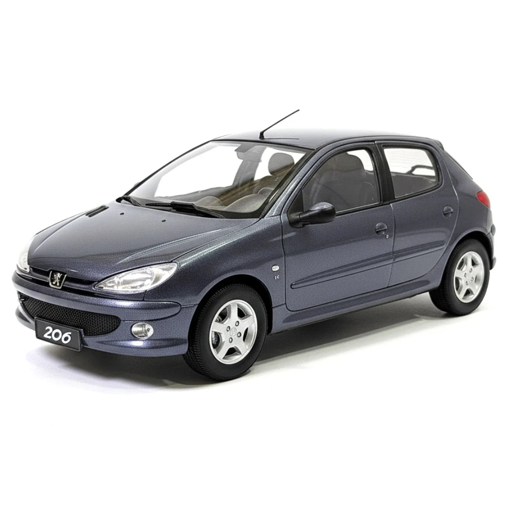 [OEM] 1:18 Peugeot 1998 206 Gray Model Car Die-Cast