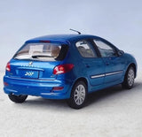[OEM] 1:18 Peugeot 2006 207 bleu voiture miniature Die-Cast