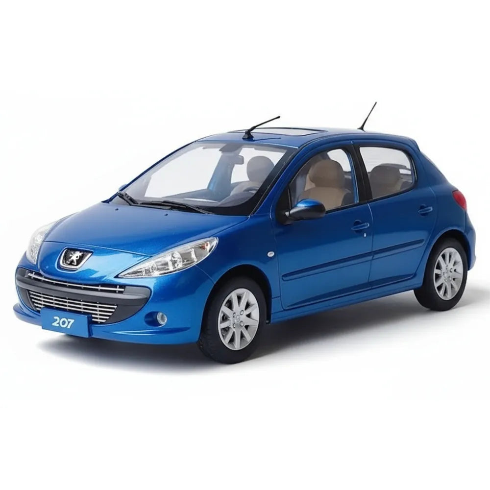 [OEM] 1:18 Peugeot 2006 207 Blue Model Car Die-Cast