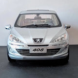 [OEM] 1:18 Peugeot 2010 408 Silver Model Car Die-Cast