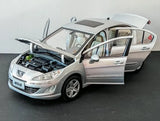 [OEM] 1:18 Peugeot 2010 408 Silver Model Car Die-Cast