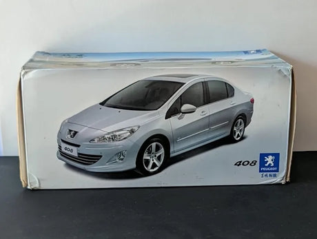 [OEM] 1:18 Peugeot 2010 408 Silver Model Car Die-Cast