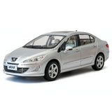 [OEM] 1:18 Peugeot 2010 408 Silver Model Car Die-Cast