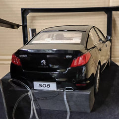 [OEM] 1:18 Peugeot 2010 508 Black Model Car Die-Cast