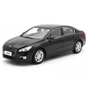 [OEM] 1:18 Peugeot 2010 508 Black Model Car Die-Cast