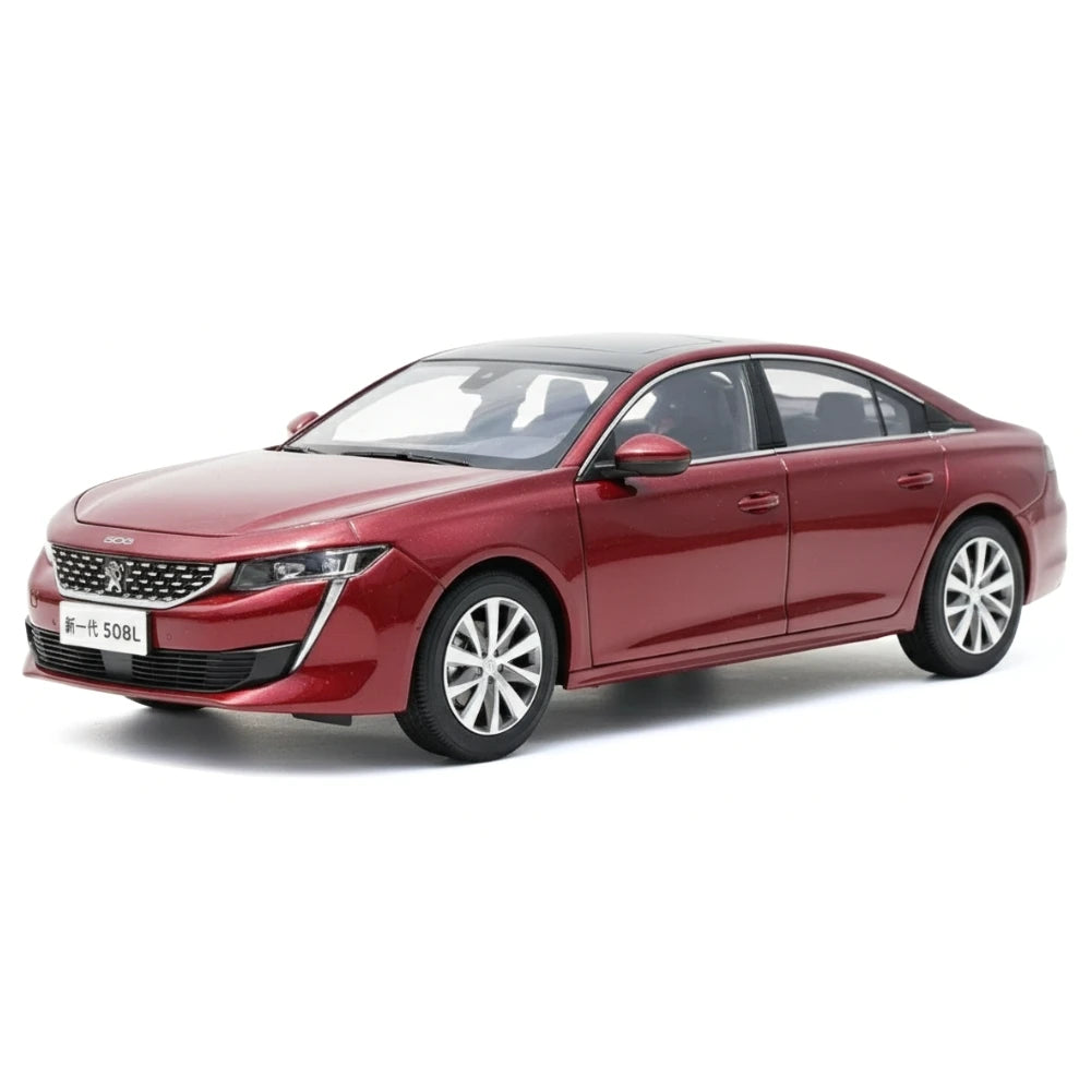[OEM] 1:18 Peugeot 2018 508L Red Model Car Die-Cast