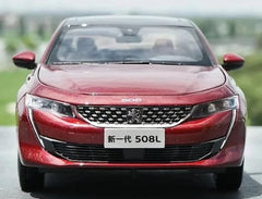 [OEM] 1:18 Peugeot 2018 508L Red Model Car Die-Cast