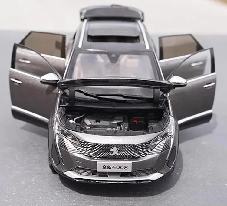 [OEM] 1:18 Peugeot 2023 4008 グレー モデルカー Die-Cast