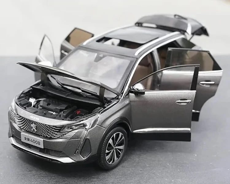 [OEM] 1:18 Peugeot 2023 4008 grijs modelauto Die-Cast