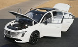 [OEM] 1:18 Peugeot 2023 508 White Model Car Die-Cast