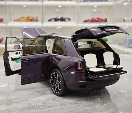 [OEM] 1:18 Rolls-Royce 2018 Cullinan Purple pienoismalli Die-Cast