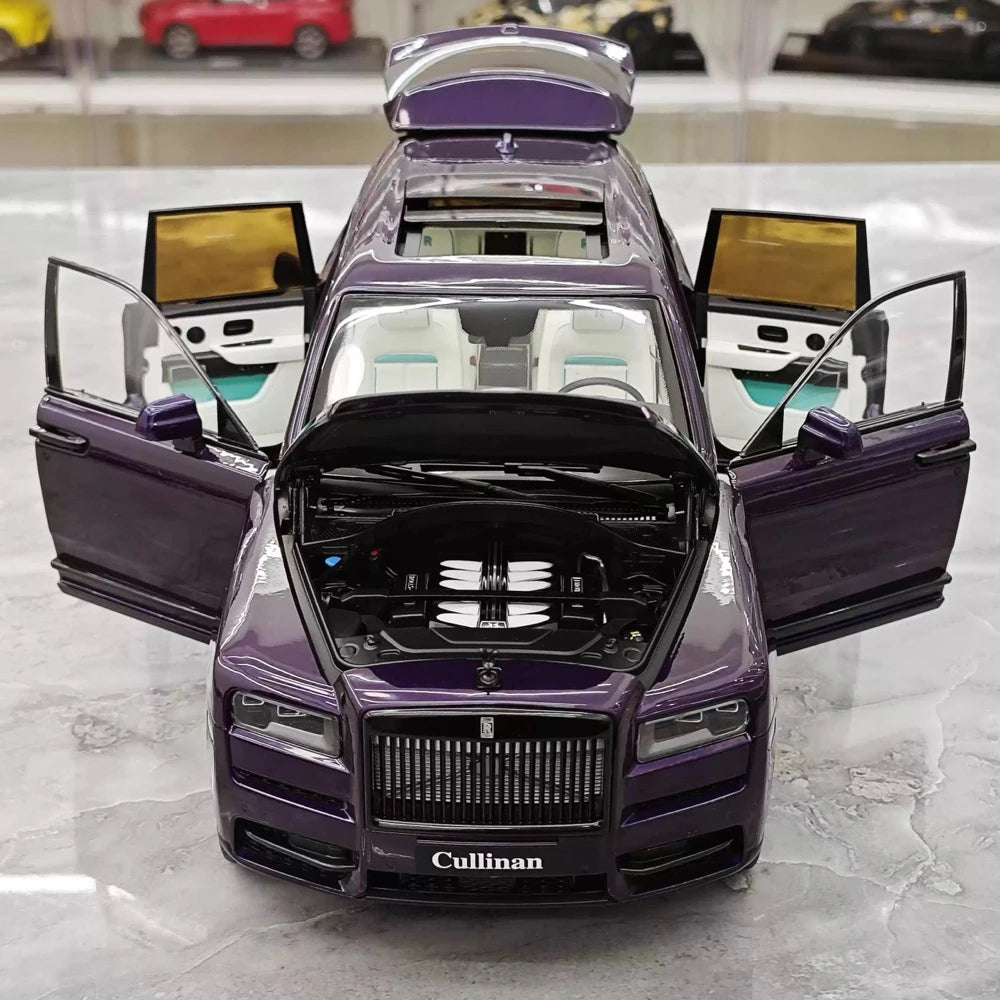 [OEM] 1:18 Rolls-Royce 2018 Cullinan Purple Model Car Die-Cast