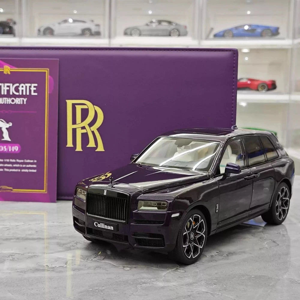 [OEM] 1:18 Rolls-Royce 2018 Cullinan paars modelauto Die-Cast