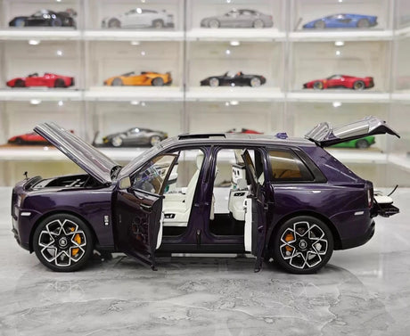 [OEM] 1:18 Rolls-Royce 2018 Cullinan Purple pienoismalli Die-Cast