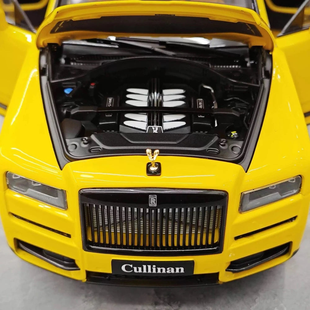 [OEM] 1:18 Rolls-Royce 2018 Cullinan Yellow Model Car Die-Cast