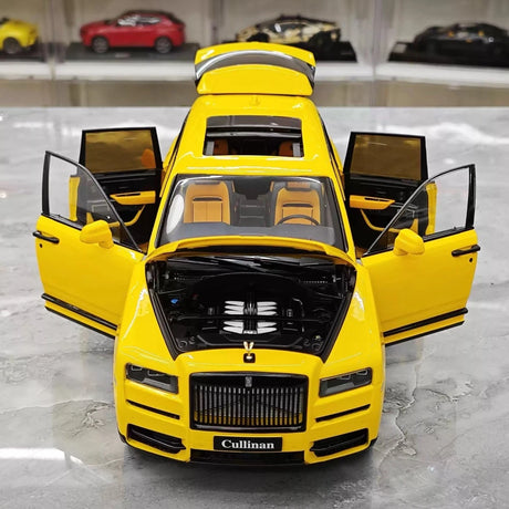[OEM] 1:18 Rolls-Royce 2018 Cullinan Yellow pienoismalli Die-Cast