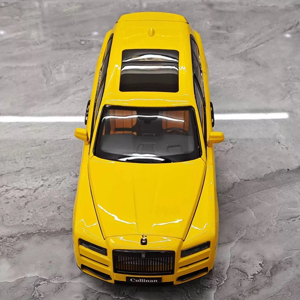 [OEM] 1:18 Rolls-Royce 2018 Cullinan Yellow Model Car Die-Cast