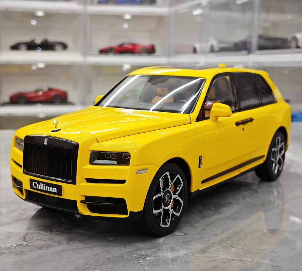 [OEM] 1:18 Rolls-Royce 2018 Cullinan Yellow Model Car Die-Cast