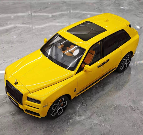 [OEM] 1:18 Rolls-Royce 2018 Cullinan Yellow pienoismalli Die-Cast