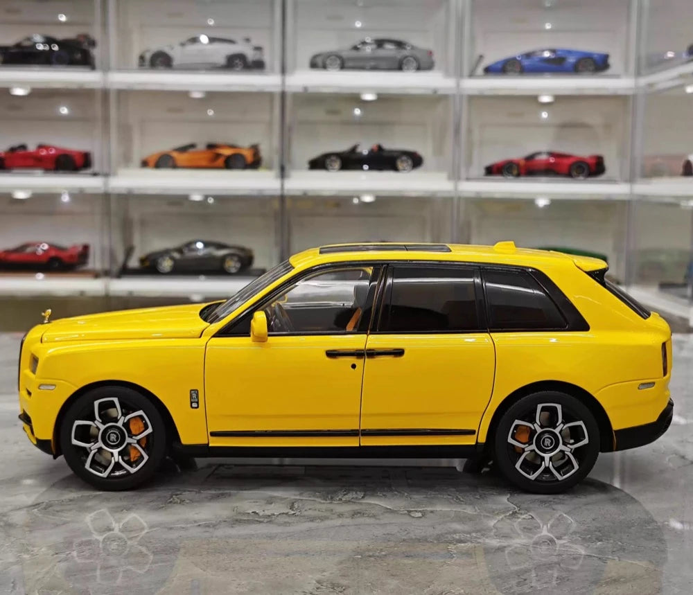 [OEM] 1:18 Rolls-Royce 2018 Cullinan Yellow Model Car Die-Cast
