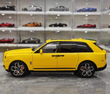 [OEM] 1:18 Rolls-Royce 2018 Cullinan gul modellbil Die-Cast