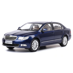[OEM] 1:18 Skoda 2008 Superb B6 blauw modelauto Die-Cast