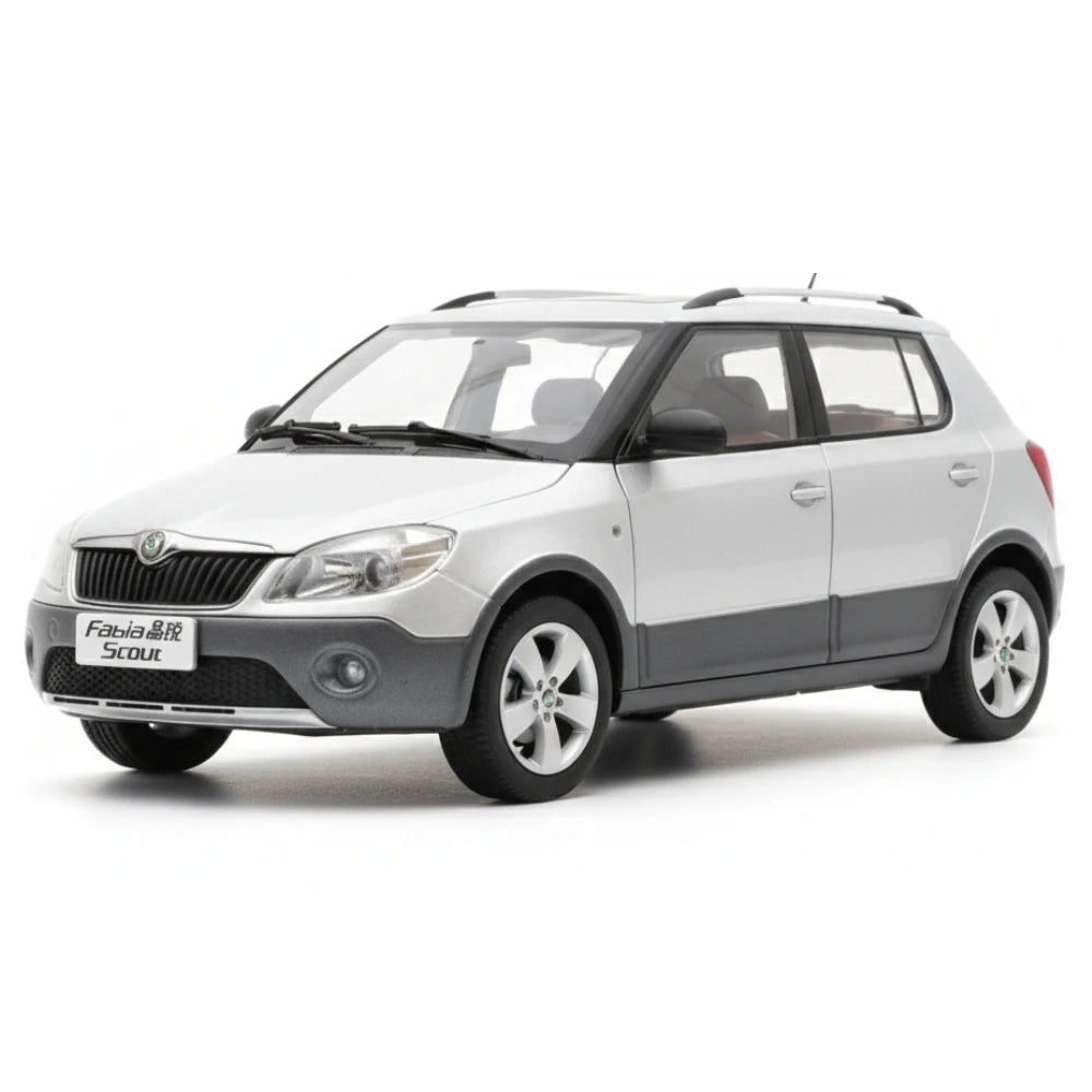 [OEM] 1:18 Skoda 2009 Fabia Scout Gray Model Car Die-Cast