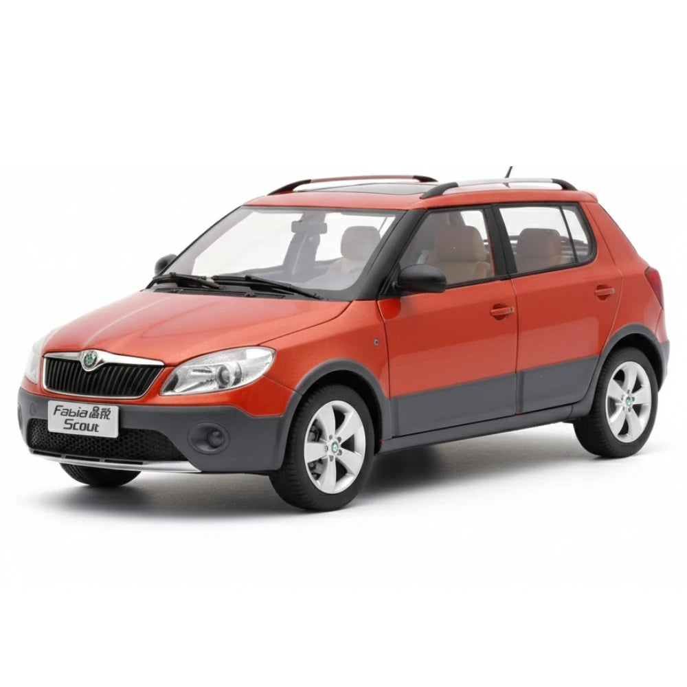 [OEM] 1:18 Skoda 2009 Fabia Scout Orange Model Car Die-Cast