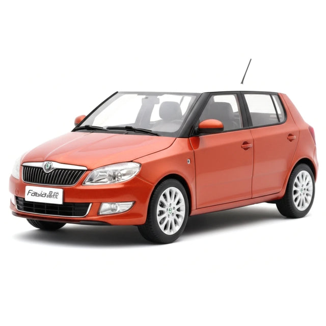 [OEM] 1:18 Skoda 2012 Fabia Orange Model Car Die-Cast