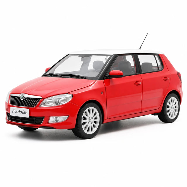 OEM Skoda 2012 Fabia Red 1:18 – Kolekcjonerski model odlewany