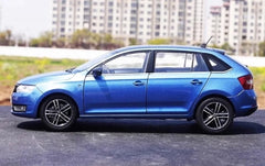 [OEM] 1:18 Skoda 2013 Rapid Spaceback bleu voiture miniature Die-Cast